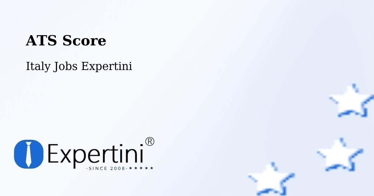 Resume ATS Score & Job Description Match Tool – Savelli - Italy Jobs Expertini