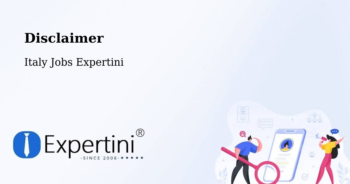 Disclaimer – Savelli - Italy Jobs Expertini