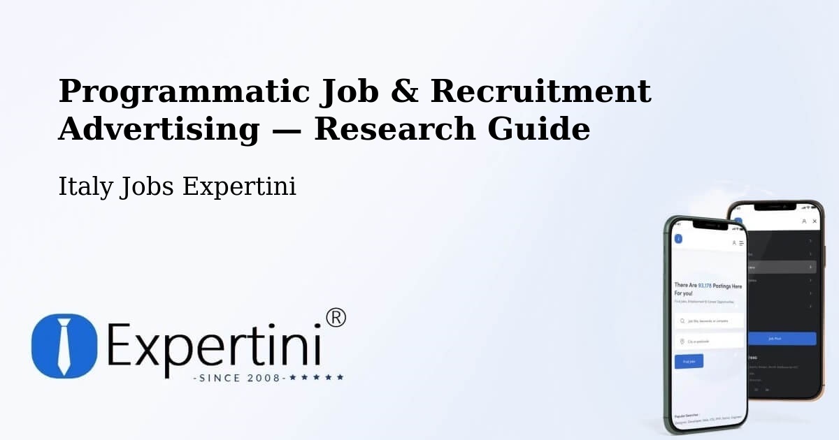 Programmatic Job & Recruitment Advertising — Research Guide – Savelli